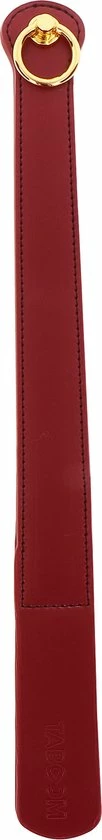 Lusty Luxe Spanking Paddle - 43 Cm - BDSM Slapper - Geschikt Voor SM, BDSM En Bondage - Zweep - PU-Leer - Rood 4 Lusty Luxe Spanking Paddle - 43 Cm - BDSM Slapper - Geschikt Voor SM, BDSM En Bondage - Zweep - PU-Leer - Rood - Afbeelding 4