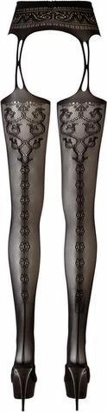 Cottelli Collection Jarretelgordel Met Netkousen - Zwart - Dames Lingerie - L/XL - Jarretel Setjes - Zwart - Discreet Verpakt En Bezorgd 2 Cottelli Collection Jarretelgordel Met Netkousen - Zwart - Dames Lingerie - L/XL - Jarretel Setjes - Zwart - Discreet Verpakt En Bezorgd - Afbeelding 2