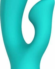 Subliem Hoogwaardige Tarzan G-spot Vibrator Vlakke Clitoris Stimulator Vloeibaar Siliconen 16 Cm - Turquoise -Cottelli Collection Shop 235x840 2