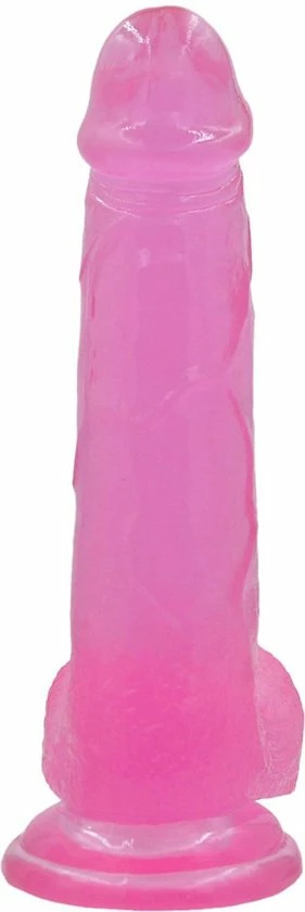 Lovetoy Jelly Studs Crystal Dildo 20 X 4.5 Cm - Roze 1 Lovetoy Jelly Studs Crystal Dildo 20 X 4.5 Cm - Roze