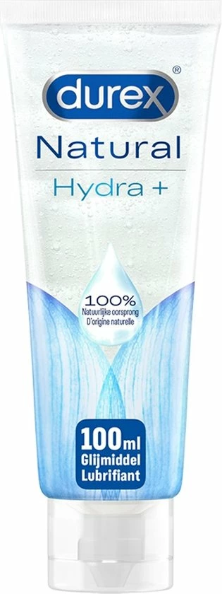 Durex Natural Hydra + - 100% Natuurlijk - Waterbasis Glijmiddel - 100 Ml 1 Durex Natural Hydra + - 100% Natuurlijk - Waterbasis Glijmiddel - 100 Ml