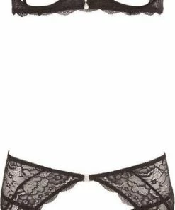 Abierta Fina Albierta Fina Jarretel Set Met Open Sexy Lingerie Voor Seksuele Uitlokking Maat S Zwart -Cottelli Collection Shop 339x840
