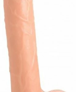 XR Brands Long Logan 10 Dildo With Balls - Light