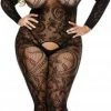 Baci Lingerie Baci - Kanten Jarretel Catsuit Met Lange Mouwen - Curvy -Cottelli Collection Shop 350x840 1