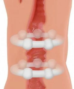 Lola Toys Satisfaction Lola Toys - Satisfaction - Morning Angel - Dubbele Masturbator Met Beweegbare Tong - Oraal En Vaginaal - Mond En Pussy - Pocket - Dubbel Genot - Beige - 19cm -Cottelli Collection Shop 356x840 6