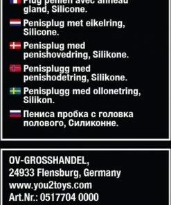 You2Toys Stalen Dilator Penis Plug Met Siliconen Eikel Ring Voor De Gewillige Onderdaan - Zilver -Cottelli Collection Shop 356x840 9