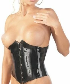 The Latex Collection LateX – Latex Korset Klassiek En Uitdagend Voor Extra Spanning En Uitdaging Maat S - Zwart