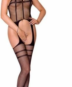Casmir Bodystocking 008 - Black | Visnet | Jarretels | Strepen 13 Casmir Bodystocking 008 - Black | Visnet | Jarretels | Strepen -Cottelli Collection Shop 389x840 4