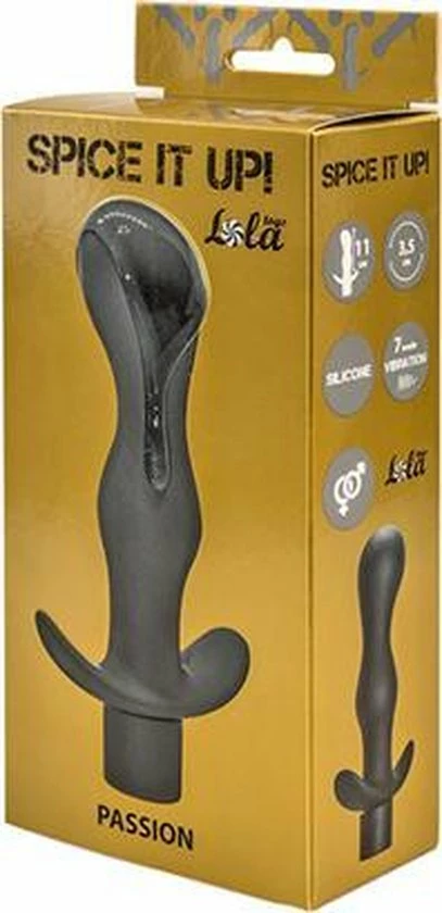 Merkloos Lola Toys - SpiceItUp! - Passion - Buttplug Met Vibratie - 7 Functies - Anaal Vibrator - Prostaat Stimulatie - P-Spot - Unisex - 14cm X 3.5cm - Donker Grijs 2 Merkloos Lola Toys - SpiceItUp! - Passion - Buttplug Met Vibratie - 7 Functies - Anaal Vibrator - Prostaat Stimulatie - P-Spot - Unisex - 14cm X 3.5cm - Donker Grijs - Afbeelding 2