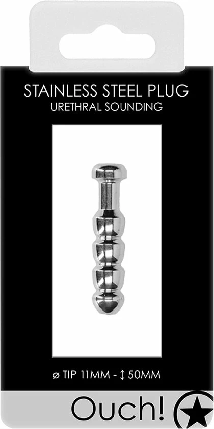 Merkloos Urethral Sounding - Metal Plug - 11mm 2 Merkloos Urethral Sounding - Metal Plug - 11mm - Afbeelding 2