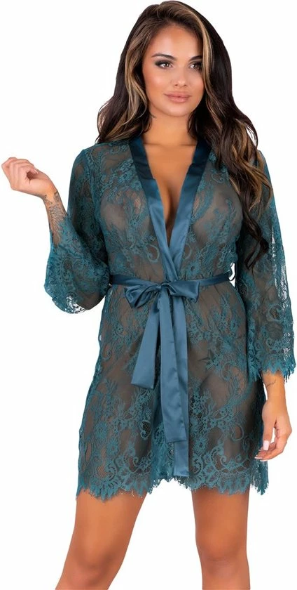 Sexy Badjas Bluebird - Livco Corsetti - Maat: S/M 7 Sexy Badjas Bluebird - Livco Corsetti - Maat: S/M - Afbeelding 7