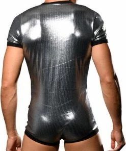 Andrew Christian Epic Bodysuit - Maat M - Zilver - Sexy Heren Outfit -Cottelli Collection Shop 427x840 3