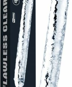 Lovetoy Dubbele Dildo Flawless 30 X 3,5 Cm - Transparant