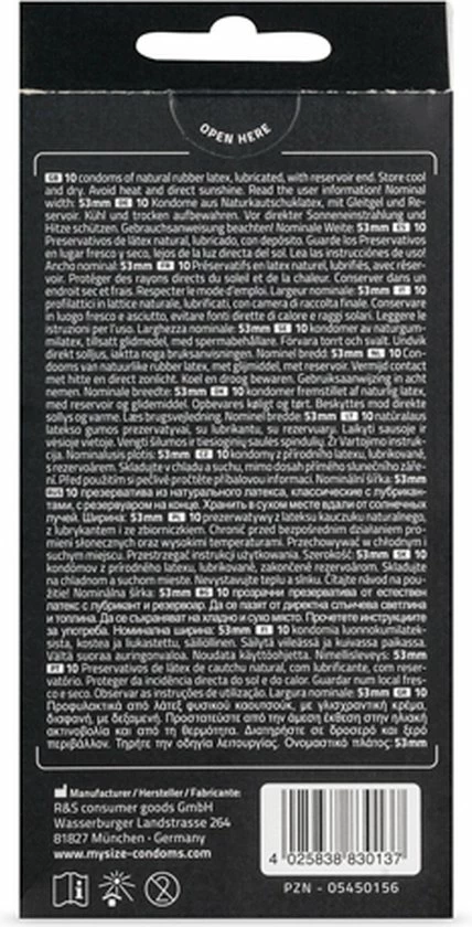 MY.SIZE Pro 53 Mm Condooms - 10 Stuks 6 MY.SIZE Pro 53 Mm Condooms - 10 Stuks - Afbeelding 6