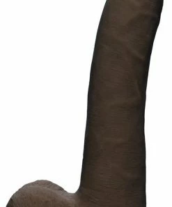 Doc Johnson | The D - Realistic 9 Inch Slim W/Balls - Chocolate