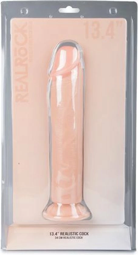 RealRock Beigeige Realistische XXL Dildo 34 Cm 9 RealRock Beigeige Realistische XXL Dildo 34 Cm - Afbeelding 9