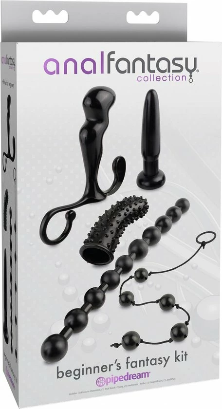 Pipedream Anal Fantasy Buttplug/anaaldildo Beginner's Fantasy Kit Zwart 15 Pipedream Anal Fantasy Buttplug/anaaldildo Beginner's Fantasy Kit Zwart - Afbeelding 15