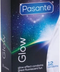 Pasante Through Glow In The Dark - Condooms - Lichten Op In Het Donker - 12 Stuks