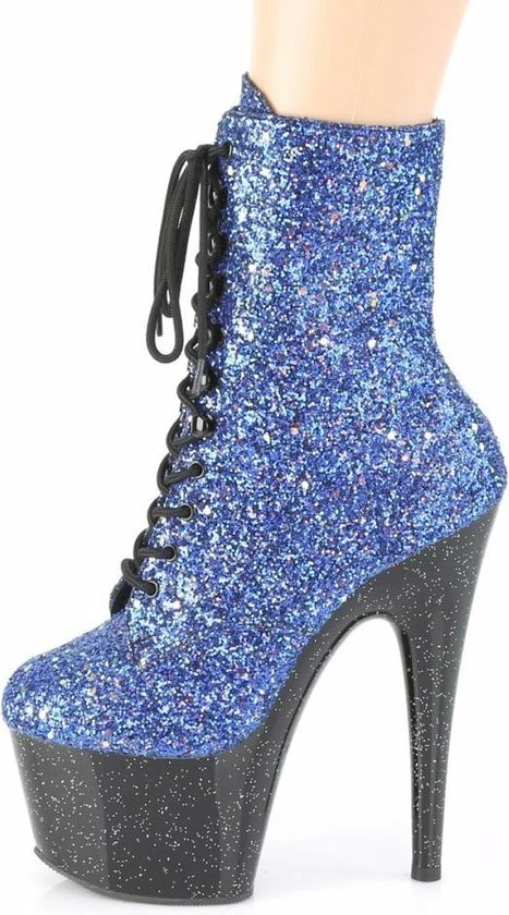 Pleaser Plateau Laarzen, Paaldans Schoenen -38 Shoes- ADORE-1020MG Paaldans Schoenen Zwart/Paars 3 Pleaser Plateau Laarzen, Paaldans Schoenen -38 Shoes- ADORE-1020MG Paaldans Schoenen Zwart/Paars - Afbeelding 3