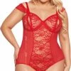 Softline - Dora -Kanten Body- Rood - Grote Maten XXL -Cottelli Collection Shop 472x840 5
