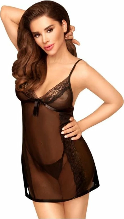 Penthouse Lingerie Casual Seduction - Erotische Babydoll - Maat L/XL - Zwart 11 Penthouse Lingerie Casual Seduction - Erotische Babydoll - Maat L/XL - Zwart - Afbeelding 11