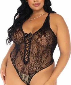 Leg Avenue Floral Lace Thong Teddy + 11 Leg Avenue Floral Lace Thong Teddy + -Cottelli Collection Shop 477x840 2