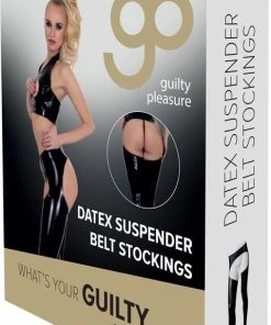 Guilty Pleasure GP Datex Panty Met Open Kruis - Zwart -Cottelli Collection Shop 480x840