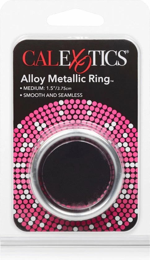 CalExotics California Exotic Novelties - Alloy Metallic - Penisring - Zilver - Medium - 40 Mm 11 CalExotics California Exotic Novelties - Alloy Metallic - Penisring - Zilver - Medium - 40 Mm - Afbeelding 11