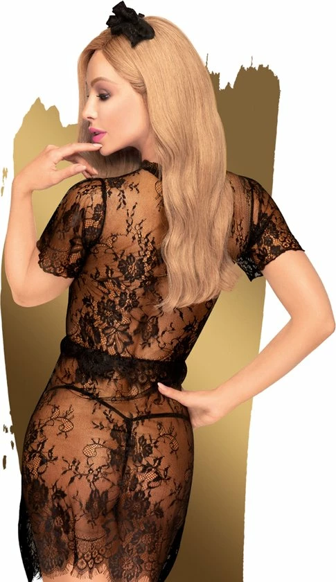 Penthouse Lingerie Poison Cookie - Erotische Jurk - Maat M/L - Zwart 7 Penthouse Lingerie Poison Cookie - Erotische Jurk - Maat M/L - Zwart - Afbeelding 7