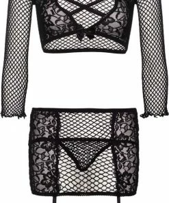Leg Avenue Crop Top String & Garter Skirt -Cottelli Collection Shop 487x840 2