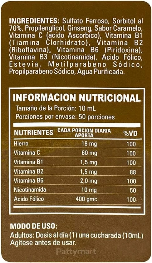 Vitafer L Gold Vitafer-Gold Stimulerend Middel 3 Vitafer L Gold Vitafer-Gold Stimulerend Middel - Afbeelding 3