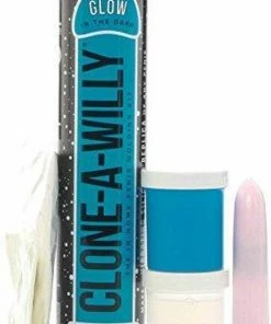 Clone A Willy Kit Dildo Glow In The Dark - Blue -Cottelli Collection Shop 489x840 3
