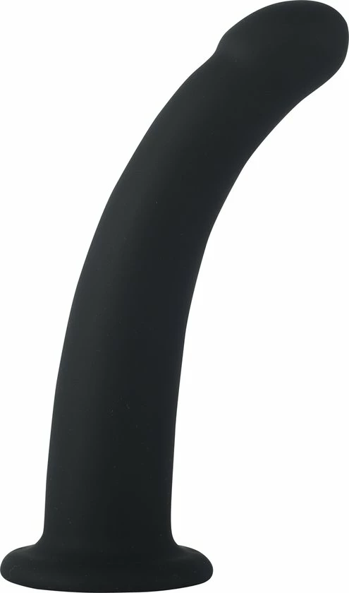 Banoch | Dildo Siliconen Curvzz Tip Zwart | Large | 3 Cm | 17 Cm Lengte | Zuignap 1 Banoch | Dildo Siliconen Curvzz Tip Zwart | Large | 3 Cm | 17 Cm Lengte | Zuignap