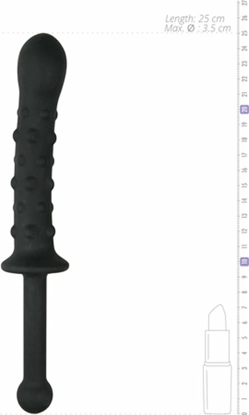 EasyToys Zwarte Dildo Met Handvat 5 EasyToys Zwarte Dildo Met Handvat - Afbeelding 5