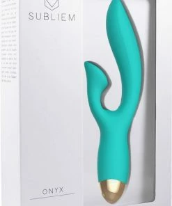 Subliem Hoogwaardige Tarzan G-spot Vibrator Vlakke Clitoris Stimulator Vloeibaar Siliconen 16 Cm - Turquoise -Cottelli Collection Shop 505x840 1