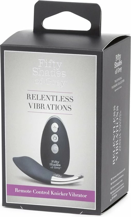Fifty Shades Relentless Vibrations Remote Control Pleasure Egg - Zwart/ Zilver 17 Fifty Shades Relentless Vibrations Remote Control Pleasure Egg - Zwart/ Zilver - Afbeelding 17