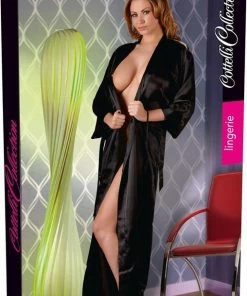 Cottelli Collection Lingerie Black Kimono L / XL