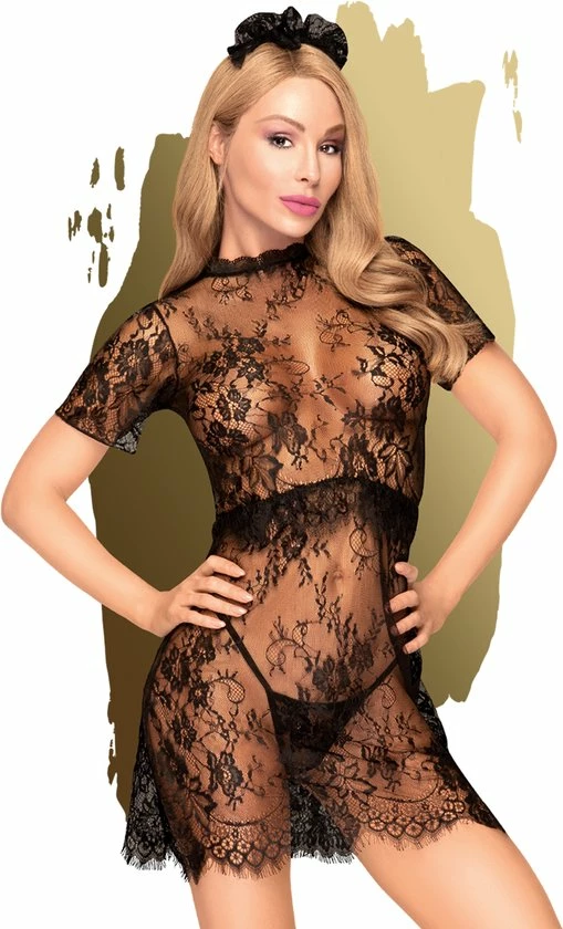 Penthouse Lingerie Poison Cookie - Erotische Jurk - Maat M/L - Zwart 9 Penthouse Lingerie Poison Cookie - Erotische Jurk - Maat M/L - Zwart - Afbeelding 9