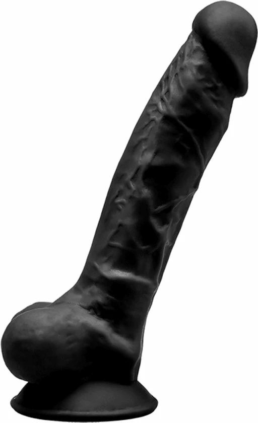Silexd Dildo Dual Density Silicone Mod. 1 - 7 Black 2 Silexd Dildo Dual Density Silicone Mod. 1 - 7 Black - Afbeelding 2