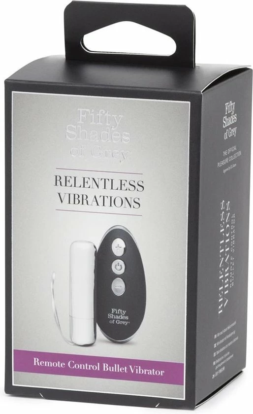 Fifty Shades Relentless Vibrations Remote Control Pleasure Egg - Zwart/ Zilver 14 Fifty Shades Relentless Vibrations Remote Control Pleasure Egg - Zwart/ Zilver - Afbeelding 14