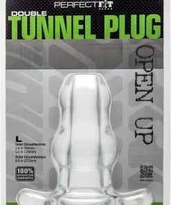 PerfectFitBrand Double Tunnel Plug - Large - Transparent - Butt Plugs & Anal Dildos - Transparent - Discreet Verpakt En Bezorgd -Cottelli Collection Shop 514x840 6