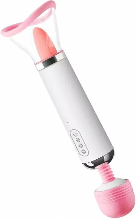 GALESTO 2-in-1 Magic Wand Vibrator - Mannen En Vrouwen - Zuigt En Likt - 12 Vibratie Standen - Clitoris Stimulator - Intense Sex Orgasme - Seksspeeltjes - G-spot 1 GALESTO 2-in-1 Magic Wand Vibrator - Mannen En Vrouwen - Zuigt En Likt - 12 Vibratie Standen - Clitoris Stimulator - Intense Sex Orgasme - Seksspeeltjes - G-spot