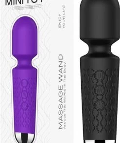 Doodadeals® | Mini Magic Wand Vibrator | Wand Vibrator Draadloos | Wand Vibrator Oplaadbaar | Wand Vibrator | Clitoris Vibrator | Massagestaaf Voor Vrouwen | Zwart