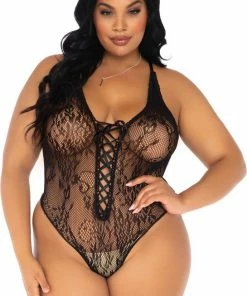 Leg Avenue Floral Lace Thong Teddy + 8 Leg Avenue Floral Lace Thong Teddy + -Cottelli Collection Shop 545x840 2