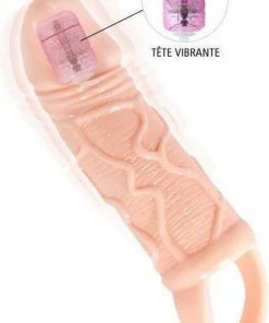 Baile Vibrerende Penis Sleeve - Beige -Cottelli Collection Shop 547x840 4