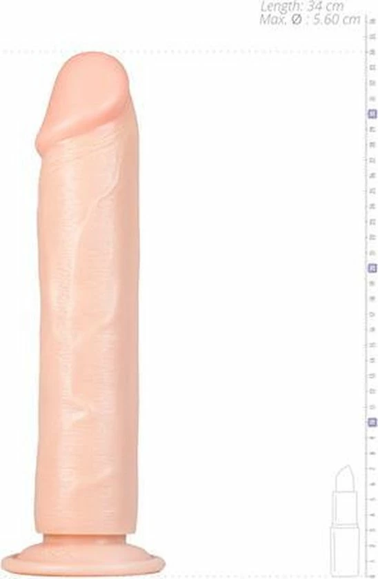 RealRock Beigeige Realistische XXL Dildo 34 Cm 5 RealRock Beigeige Realistische XXL Dildo 34 Cm - Afbeelding 5