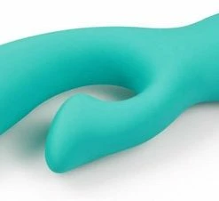 Subliem Hoogwaardige Tarzan G-spot Vibrator Vlakke Clitoris Stimulator Vloeibaar Siliconen 16 Cm - Turquoise -Cottelli Collection Shop 550x226