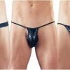 Svenjoyment Underwear 3-Delige Wetlook String Set - Heren Lingerie - Slips & Boxershorts - Zwart - Discreet Verpakt En Bezorgd -Cottelli Collection Shop 550x258