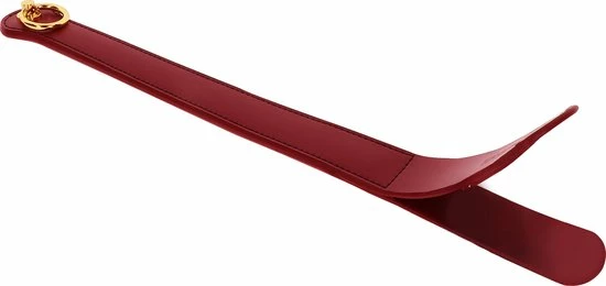 Lusty Luxe Spanking Paddle - 43 Cm - BDSM Slapper - Geschikt Voor SM, BDSM En Bondage - Zweep - PU-Leer - Rood 2 Lusty Luxe Spanking Paddle - 43 Cm - BDSM Slapper - Geschikt Voor SM, BDSM En Bondage - Zweep - PU-Leer - Rood - Afbeelding 2