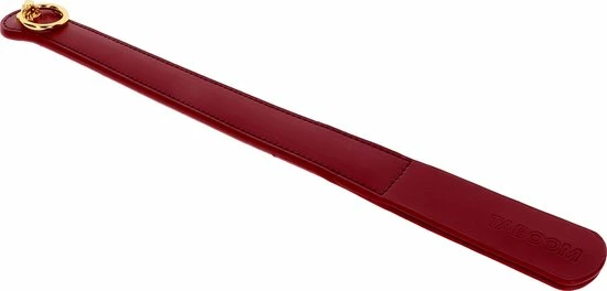 Lusty Luxe Spanking Paddle - 43 Cm - BDSM Slapper - Geschikt Voor SM, BDSM En Bondage - Zweep - PU-Leer - Rood 3 Lusty Luxe Spanking Paddle - 43 Cm - BDSM Slapper - Geschikt Voor SM, BDSM En Bondage - Zweep - PU-Leer - Rood - Afbeelding 3